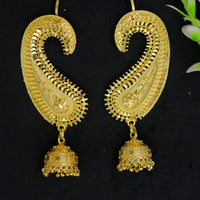 Mahavir DIY Gold Plated Traditional Earcuff Jhumki Earrings