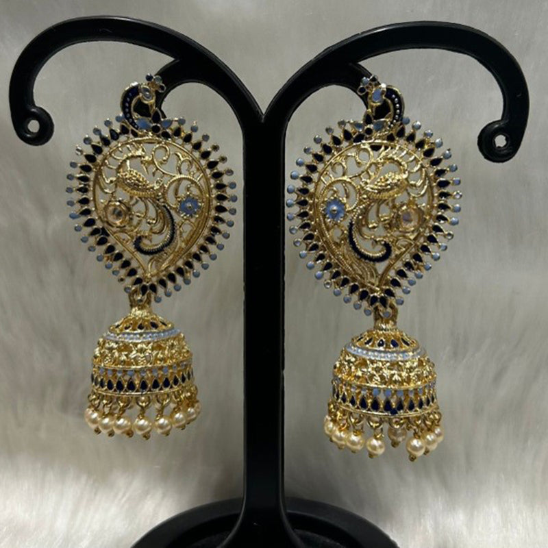 Infinity Jewels Gold Plated Jhumki Earrings