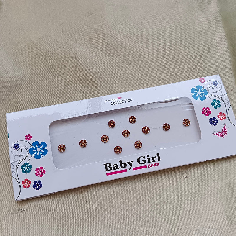 Baby Girl Bindi Round Shape Velvet Bindi