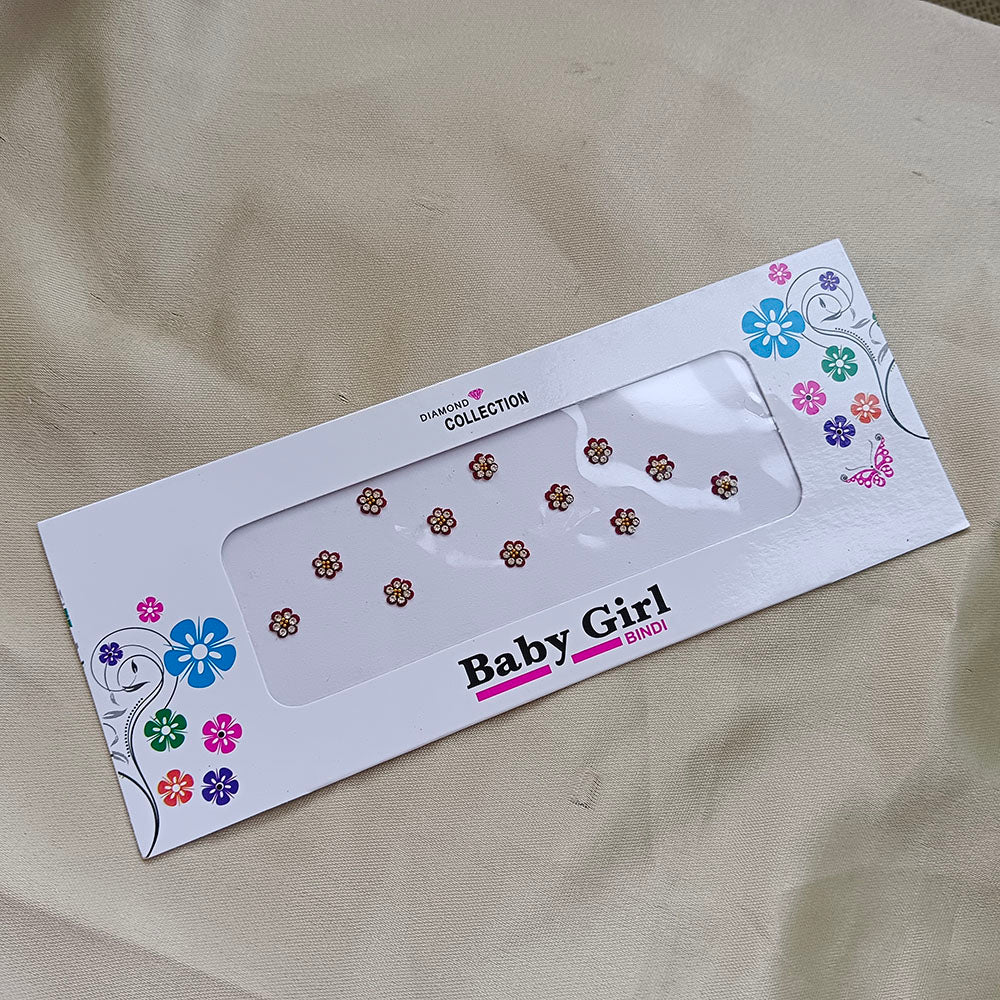 Baby Girl Bindi  Flower Shape Bindi