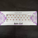 Baby Girl Bindi Austrian Stone Round Shape Velvet Bindi