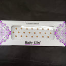 Baby Girl Bindi Austrian Stone Round Shape Velvet Bindi