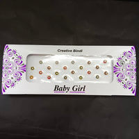 Baby Girl Bindi Austrian Stone Round Shape Velvet Bindi