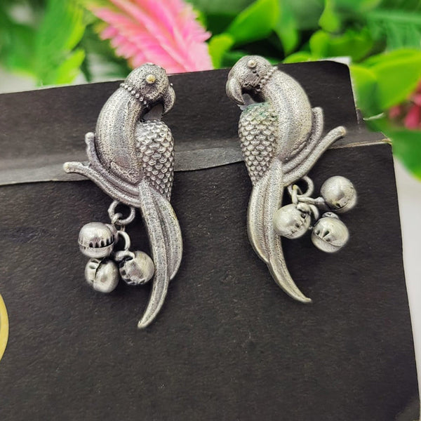 Fancyla 2 Tone Plated Perot Style Ghungroo Jhumki Earrings