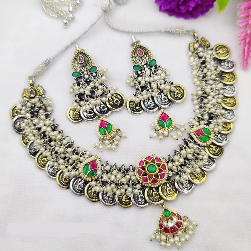 Fancyla 2Tone Plated Necklace Set