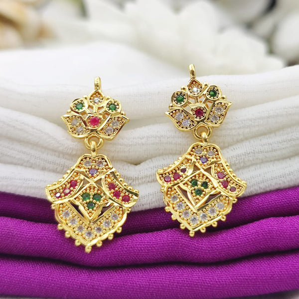 Fancyla Gold Plated Austrian Stone Dangler Earrings