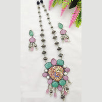 Fancyla Oxidised Plated Beads Necklace Set