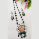 Fancyla Oxidised Plated Beads Necklace Set