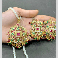 Everlasting Jadau Traditional Pota Stone and Beads Necklace Set