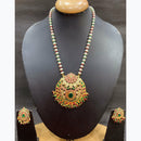 Everlasting Jadau Royal Pota Austrian Stone And Pearl Necklace Set