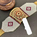 Everlasting Jadau Royal Pota Austrian Stone And Pearl Necklace Set