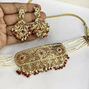 Everlasting Jadau Timeless Pota Stone And Pearl Choker Necklace Set