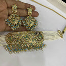 Everlasting Jadau Timeless Pota Stone And Pearl Choker Necklace Set