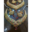 Everlasting Jadau Timeless Pota Stone And Pearl Necklace Set