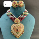 Everlasting Jadau Radiance Glam Pota Stone And Pearl Necklace Set