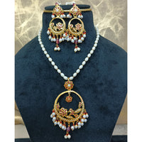 Everlasting Jadau Royal Austrian Stone And Pearl Necklace Set