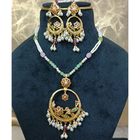 Everlasting Jadau Royal Austrian Stone And Pearl Necklace Set
