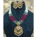 Everlasting Jadau Royal Austrian Stone And Pearl Necklace Set