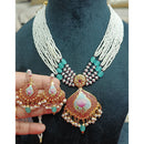 Everlasting Jadau Royal Meenakari And Pearl Jadau Necklace Set