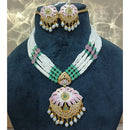 Everlasting Jadau Royal Meenakari And Pearl Jadau Necklace Set