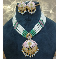 Everlasting Jadau Royal Meenakari And Pearl Jadau Necklace Set