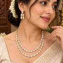 Everlasting Jadau Polki Kundan Stone Premium Necklace Set