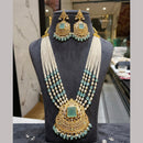 Everlasting Jadau Royal Pota Stone And Pearl Long Jadau Necklace Set