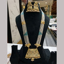 Everlasting Jadau Royal Pota Stone And Pearl Long Jadau Necklace Set