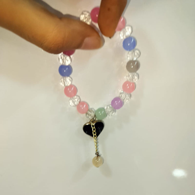 Abhinandan Beads Heart Shape Bracelet (Assorted Color)