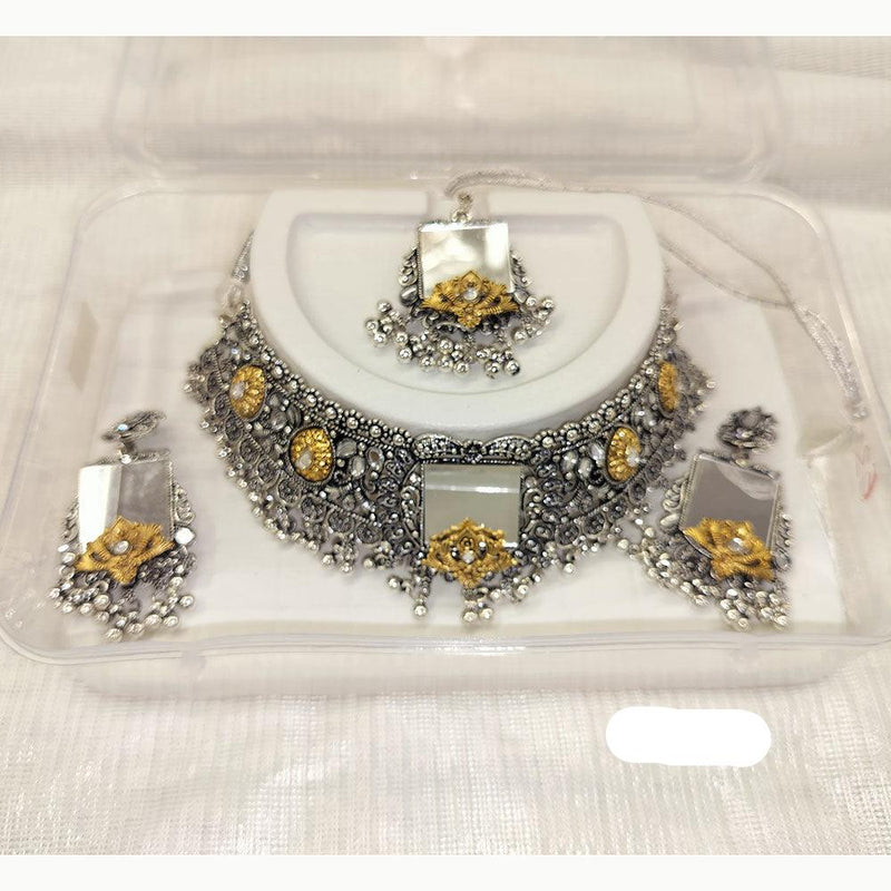 Abhinandan Oxidised Plated Necklace Set