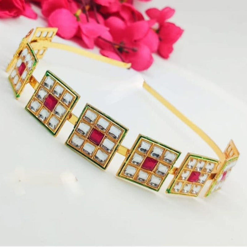 Abhinandan Gold Plated Kundan Stone Hair Band