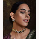 Abhinandan Royal Kundan Stone Designer Choker Necklace Set