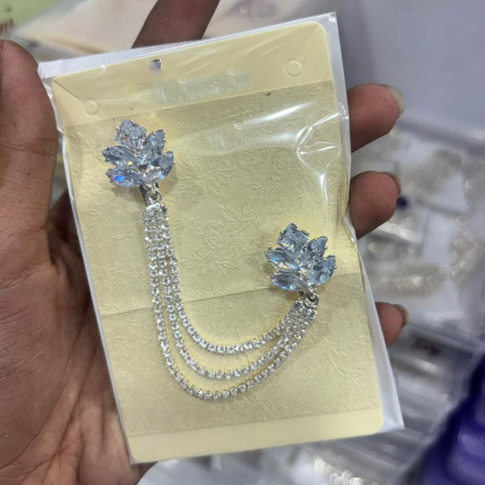 Abhinandan Glam Austrian Stone Wedding Wear Brooch