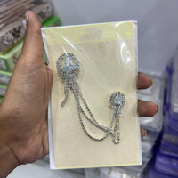 Abhinandan Glam Austrian Stone Wedding Wear Brooch