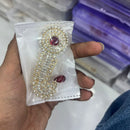Abhinandan Glam Austrian Stone Wedding Wear Brooch