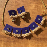 Handmade For Her  Gold Plated Pearl Handmade Necklace Set