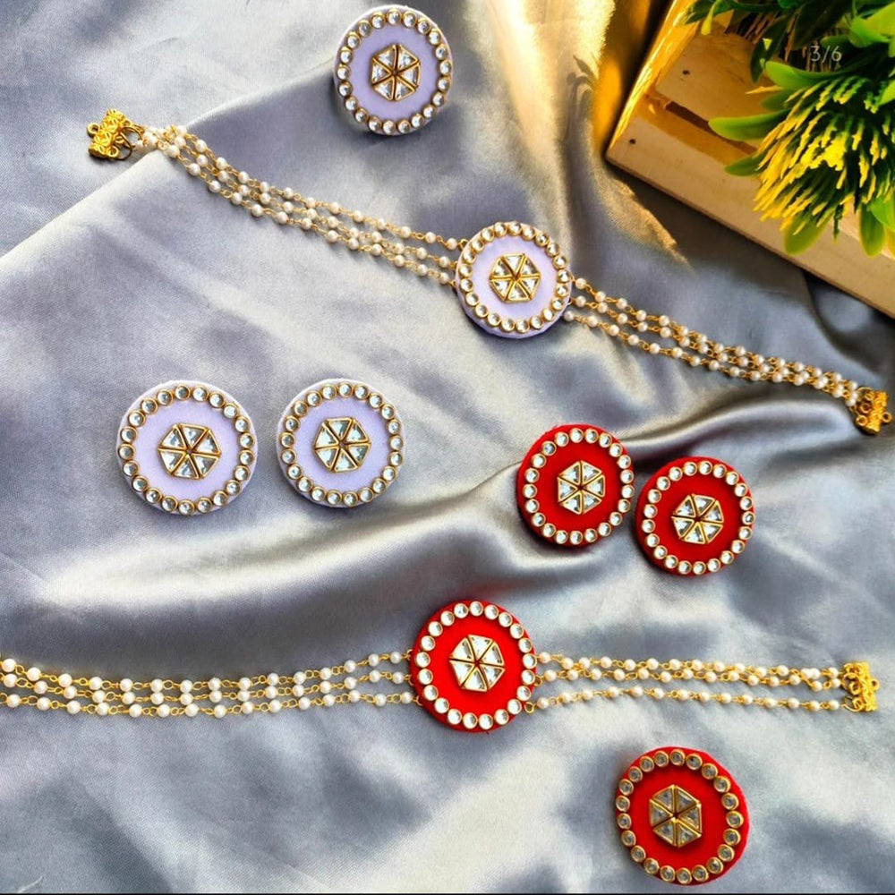 Handmade For Her  Handmade Choker Necklace Set (1Set Only)