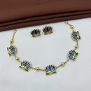 Joyful Jewel Art Lotus Pattern Necklace Set
