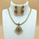 Joyful Jewel Austrian And Pearl Necklace Set