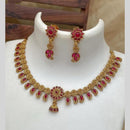Joyful Jewel Art Timeless Beauty Matte Gold Pota Stone Necklace set