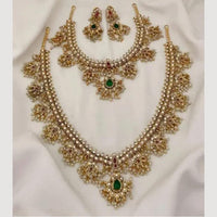 Joyful Jewel Art Matte Finish Pota Stone Necklace Combo