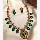 Joyful Jewel Art Elegant Pota Stone And Pearl Necklace Set