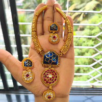 Joyful Jewel Art Elegant Pota Stone Necklace Set