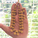 Joyful Jewel Art Traditional Matte Pota Stone Temple Necklace Set With Goddess Motifs