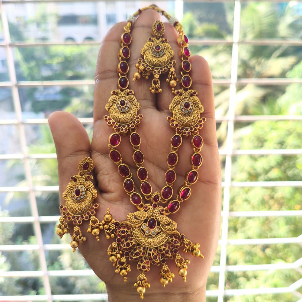 Joyful Jewel Art Heritage Pota Stone Necklace Set