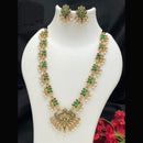 Joyful Jewel Art Traditional Matte Pota Stone And Pearl Necklace Set