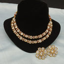 Amoliya Jewels Brass Polki Kundan Designer Necklace Set