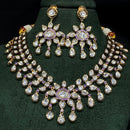 Amoliya Jewels Brass Polki Kundan Designer Necklace Set