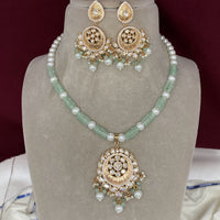 Amoliya Jewels Pearl & Kundan Necklace Set