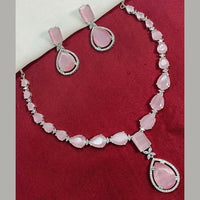 Amoliya Jewels Crystal Stone Necklace Set